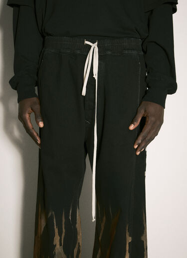 Rick Owens DRKSHDW Bleached Hem Jeans Black drk0158004