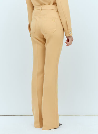 Courrèges 70's 斜纹布微喇长裤 米色 cou0255003