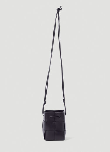 Bottega Veneta Mini Cassette Bucket Bag in Black