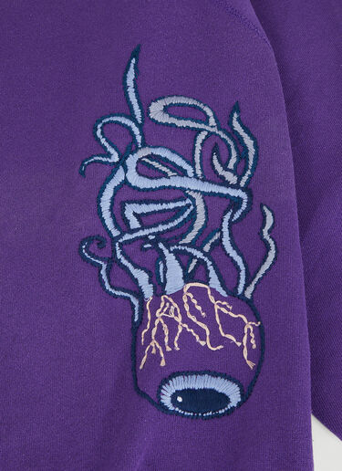 DRx FARMAxY FOR LN-CC Embroidered Vintage Sweatshirt Purple drx0346023