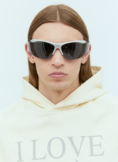 Wrap Around Sunglasses Praying Wrap Around Sunglasses Silver pry0354021