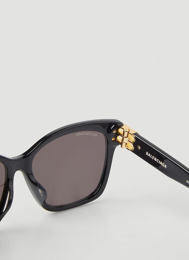 Balenciaga Dynasty Cat Eye Sunglasses Black bal0246143