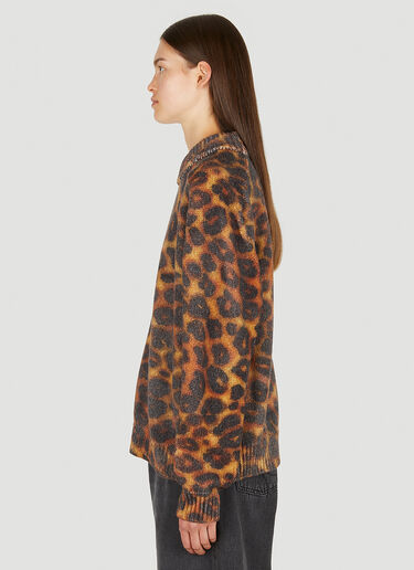Meryll Rogge Leopard Print Jumper Brown rog0250012