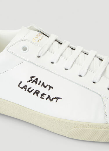 Saint Laurent 코트 클래식 로고 스니커즈 화이트 sla0140023