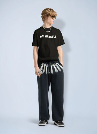 LN-CC® - Palm Angels: Palm Hills Regular T-Shirt - Black Palm Angels Palm Hills Regular T-Shirt Black pma0166107