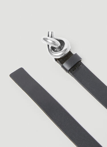 Bottega Veneta Knot Leather Belt Black bov0255035