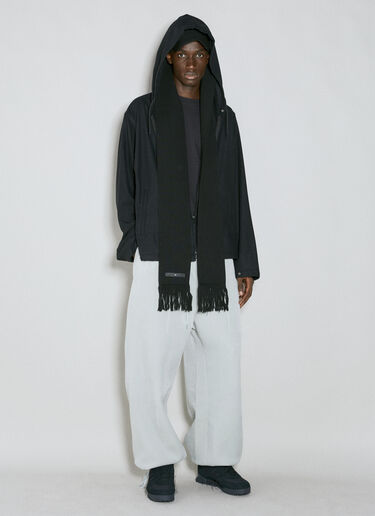 Y-3 Flannel Hooded Sweatshirt Black yyy0354005