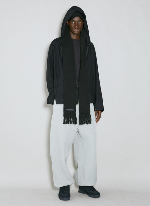 Y-3 Flannel Hooded Sweatshirt Black yyy0354008