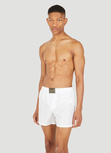Dolce & Gabbana Logo Plaque Boxers White dol0147099