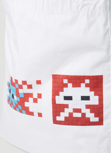 Invader Print Tote Bag Comme des Garçons SHIRT Invader Print Tote Bag White cdg0150011