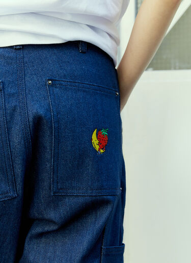 Sky High Farm Workwear ダブルデニム ニーワークパンツ ブルー skh0354001