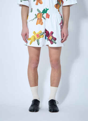 Walter Van Beirendonck Star Shorts White wlt0160003