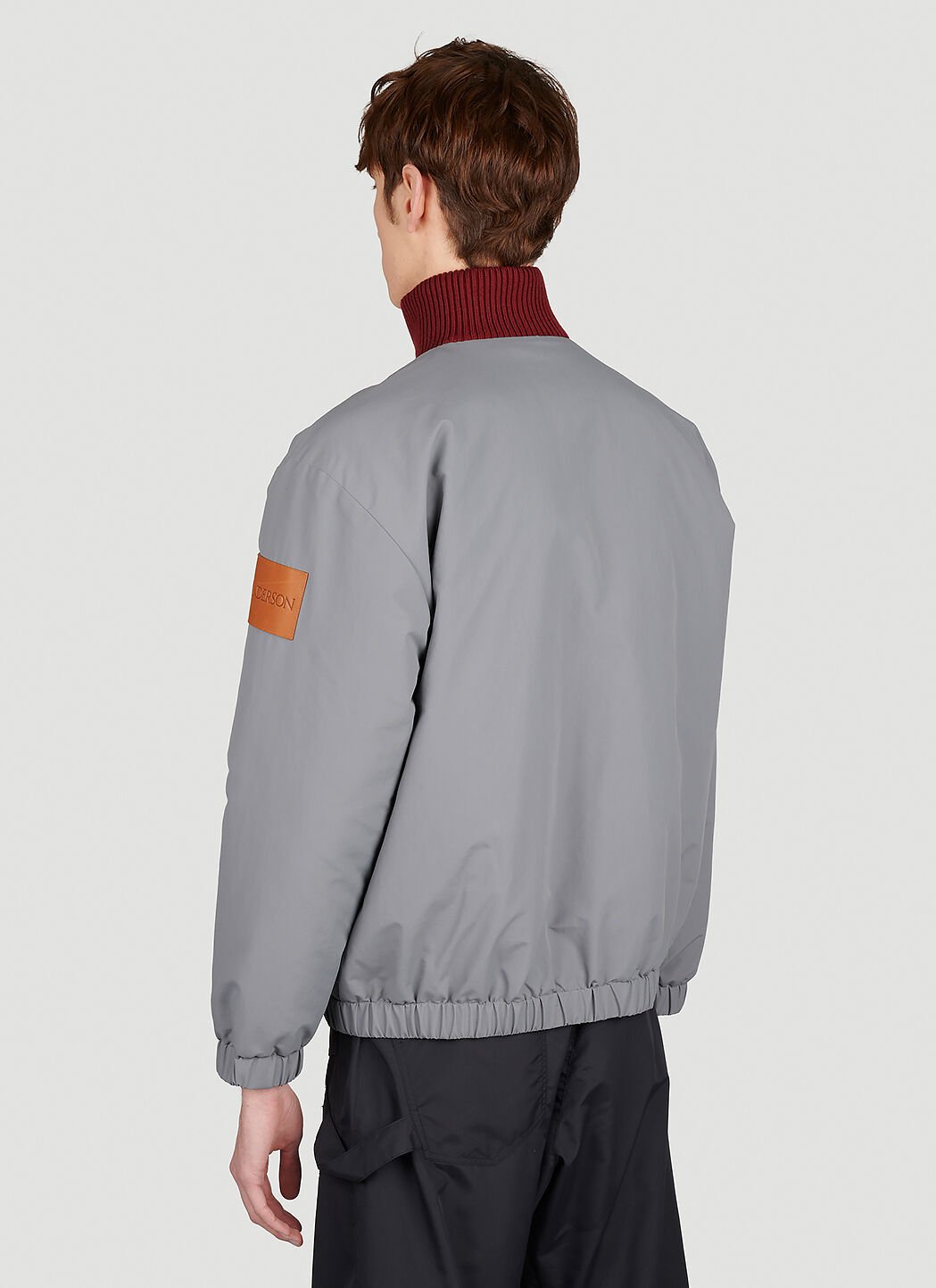 Jw anderson striped bomber jacket discount