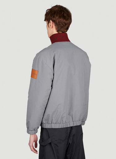 JW Anderson Contrast Zip Bomber Jacket Grey jwa0154001