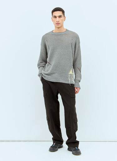 ROA Hemp And Cotton Sweater Grey roa0156011