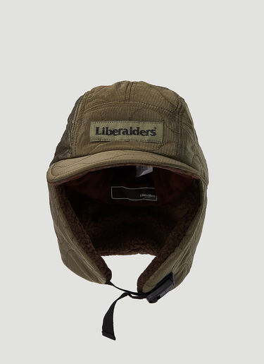 Liberaiders 퀼트 도그 이어 캡 카키 lib0151020