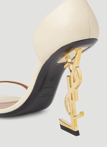 Saint Laurent Opyum Heeled Sandals Cream sla0251152