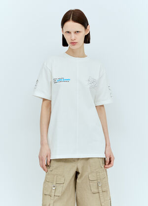 Space Available System ダイナミックTシャツ  ホワイト spa0356018