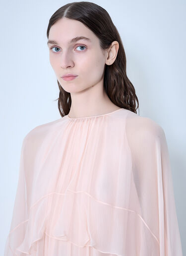 Chloé Silk Thin-Strap Long Dress Pink chl0263052