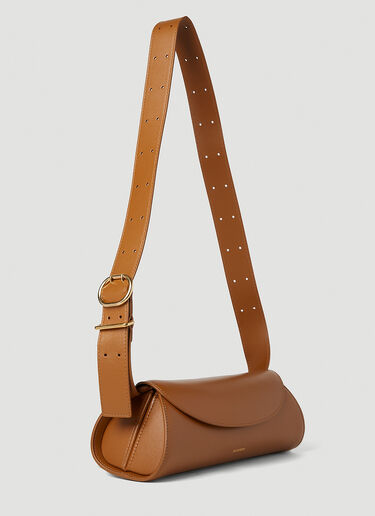 Jil Sander Cannolo 小号单肩包 棕色 jil0251019