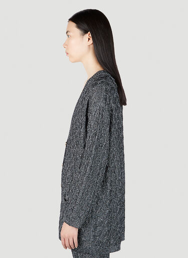Lurex Cardigan Gucci Lurex Cardigan Grey guc0251295