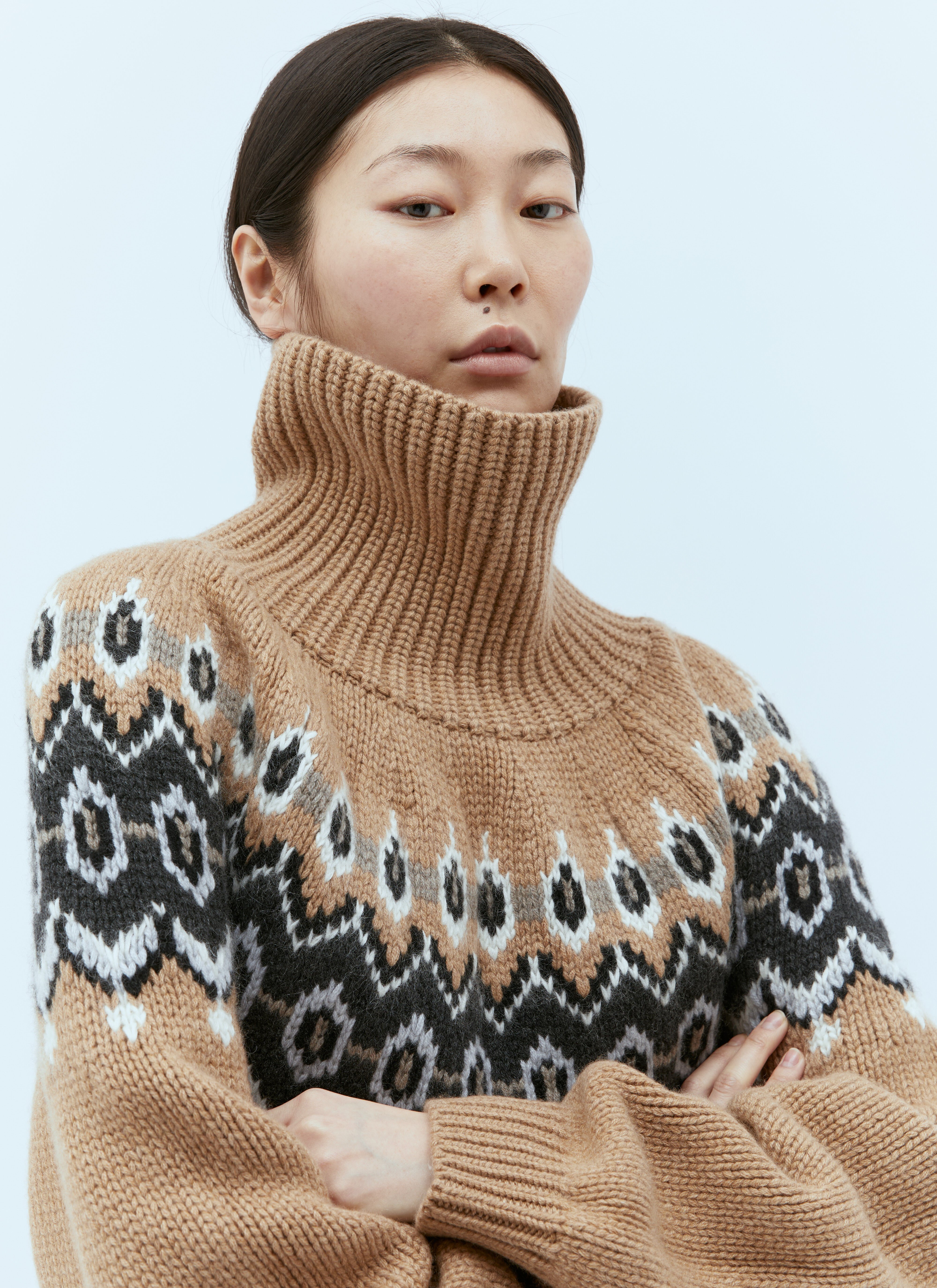 Khaite Women s Amaris Cashmere Sweater in Beige LN CC