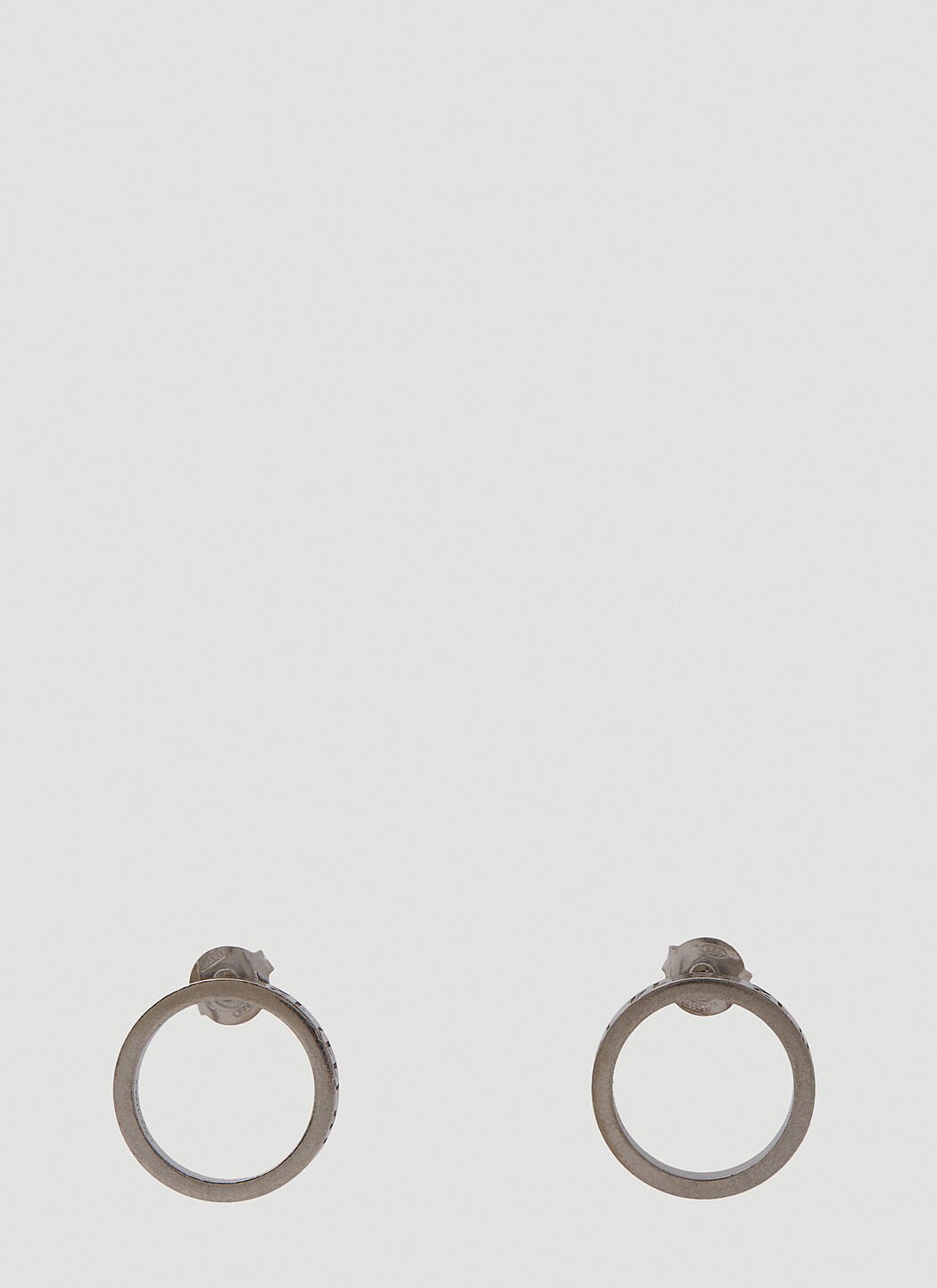 Prada Number Engraved Circle Earrings Yellow pra0250003
