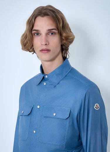 Moncler Technical Ripstop Overshirt Blue mon0164018