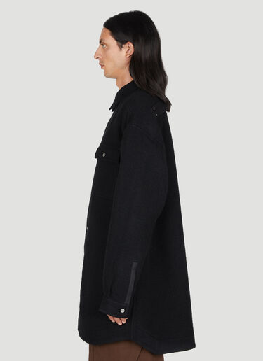 Rick Owens Oversized Wool Jacket Black ric0153002