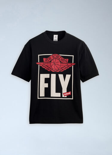 Short Sleeve T-Shirt Levi's x Jordan Short Sleeve T-Shirt Black nik0364023