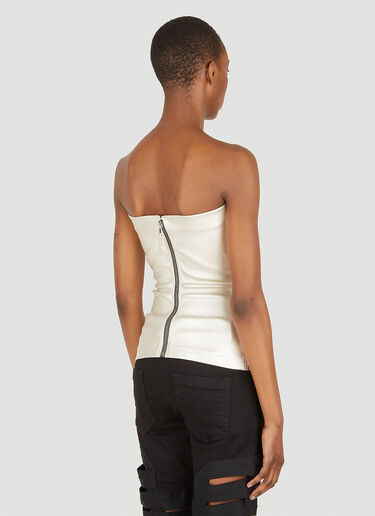 Rick Owens Bustier Strapless Top Silver ric0247010