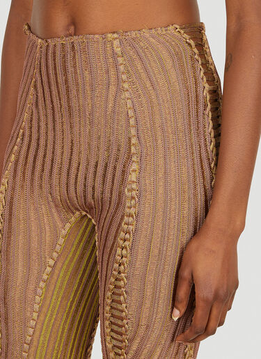 Isa Boulder Split and Tear Pants Brown isa0249015