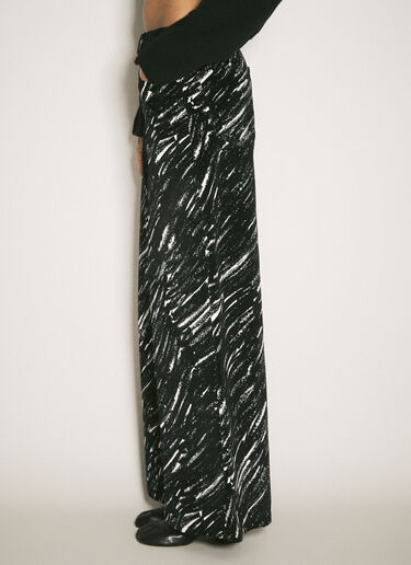 Marni Flocked Loose Jeans Black mni0258006