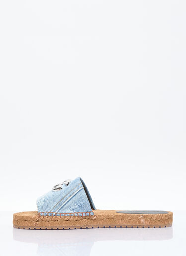 Dolce & Gabbana Denim Logo Slides Blue dol0255024