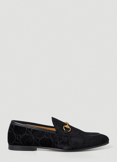 Gucci Men s Jordaan GG Loafers in Black LN CC
