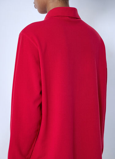 Prada Cotton Piqué Polo Shirt Red pra0264023