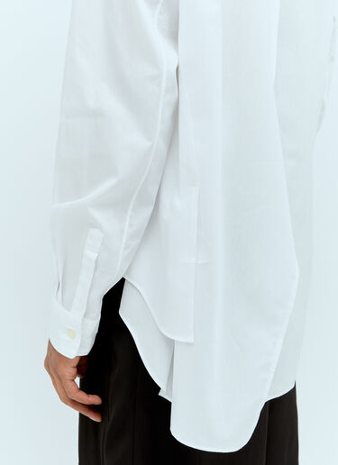 Comme des Garçons Homme Plus Curve Panel Shirt White hpl0156001