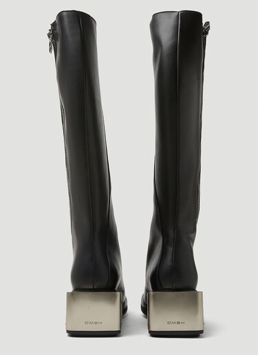 GmbH Monogram Riding Mid-Calf Boots Black gmb0146014