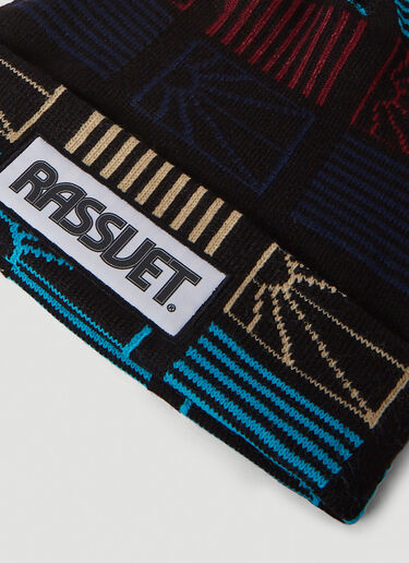 Rassvet Logo Patch Beanie Hat Black rsv0150030