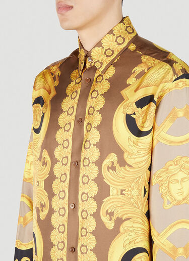 Versace Barocco 真丝衬衫 金色 ver0151003