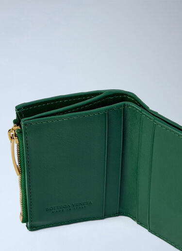 Bottega Veneta Andiamo Tri-Fold Leather Wallet Green bov0265041