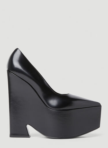 Versace テンペスト プラットフォームハイヒール ブラック vrs0252029