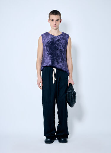Dries Van Noten Fluffy Knit Top Purple dvn0160029
