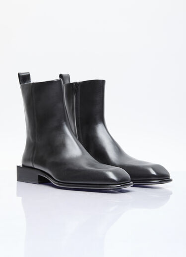 Alexander Wang Throttle Leather Ankle Boot Black awg0255047