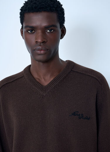 Acne Studios Wool Sweater Dark Brown acn0162002
