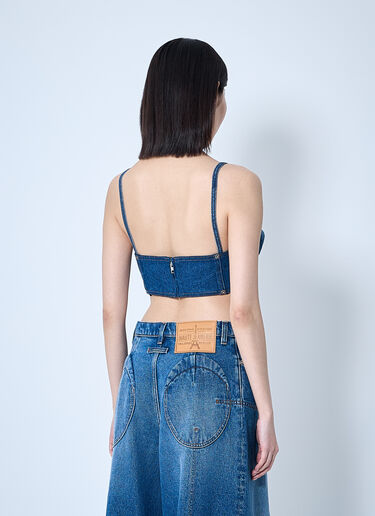 Jean Paul Gaultier Denim Bra Blue jpg0260004
