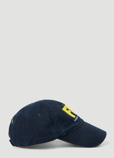 Balenciaga FBI Baseball Cap Blue bal0347006