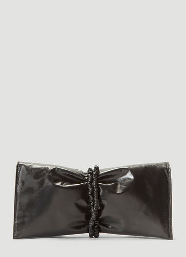 Bottega Veneta Leather Clutch Bag Black bov0241072