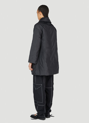 GANNI Ripstop Quilted Reversible Coat Black gan0253014