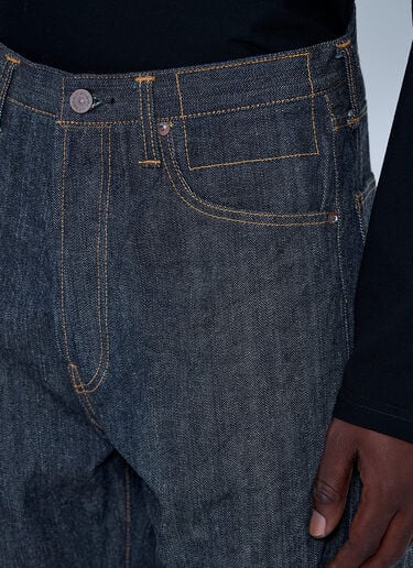LN-CC® - Visvim: Social Sculpture 01 Wide Mud Jeans - Navy Visvim Social Sculpture 01 Wide Mud Jeans Navy vis0164004